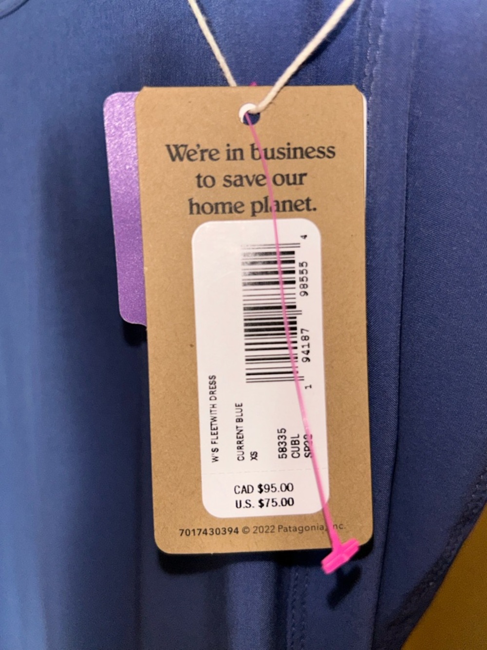 NWT Patagonia fleetwith dress - Picture 5 of 5